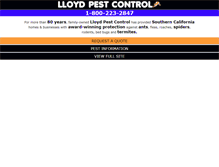 Tablet Screenshot of lloydpestpac.lloydpest.com