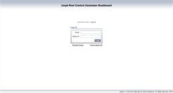 Desktop Screenshot of myaccount.lloydpest.com